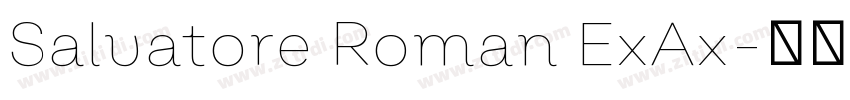 Salvatore Roman ExAx字体转换